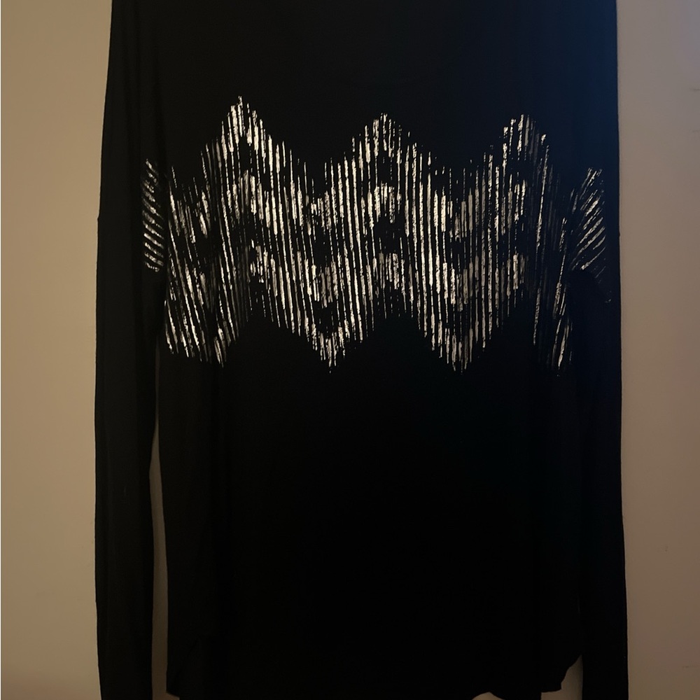 Apt. 9 Black and Silver Blouse